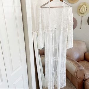 White Lace Kimono